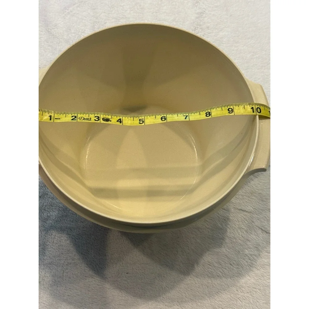 Vtg Tupperware Fix N Mix Large Mixing Bowl 880-5 Almond Cream 10 Inch USA no lid
